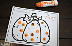 Free Printable Fall Pumpkin Find The Letter Worksheets Activity with regard to Pumpkin Letter Matching Printable Free