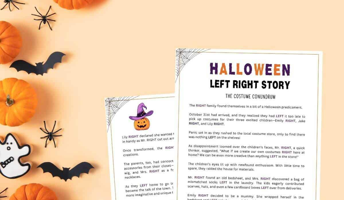 Free Printable Halloween Left Right Game inside Pass The Pumpkin Left Right Game Free Printable