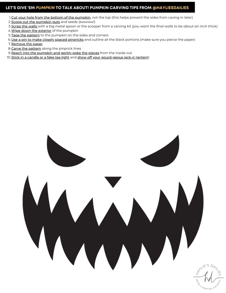 Et Pumpkin Stencil Printable