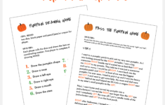 Free Printable Pumpkin Games - U Create throughout Free Printable Pass The Pumpkin Game Printable