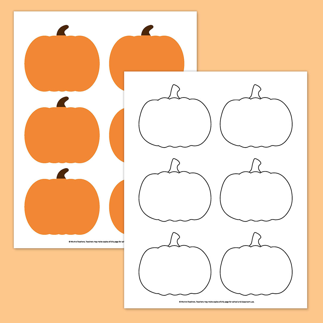 Free Printable Pumpkin Template Bundle For Fall pertaining to Free Printable Pumpkin Shape Template