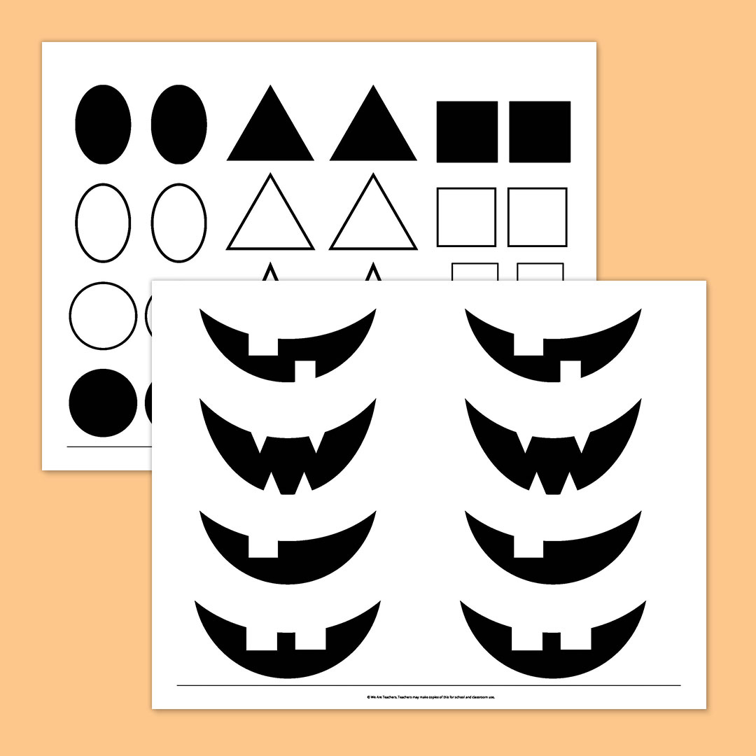 Free Printable Pumpkin Template Bundle For Fall with regard to Pumpkin Face Shapes Printable