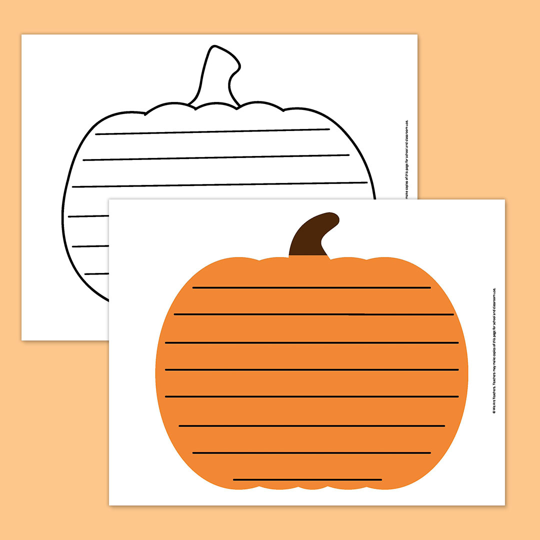 Free Printable Pumpkin Template Bundle For Fall with regard to Pumpkin Writing Template Printable
