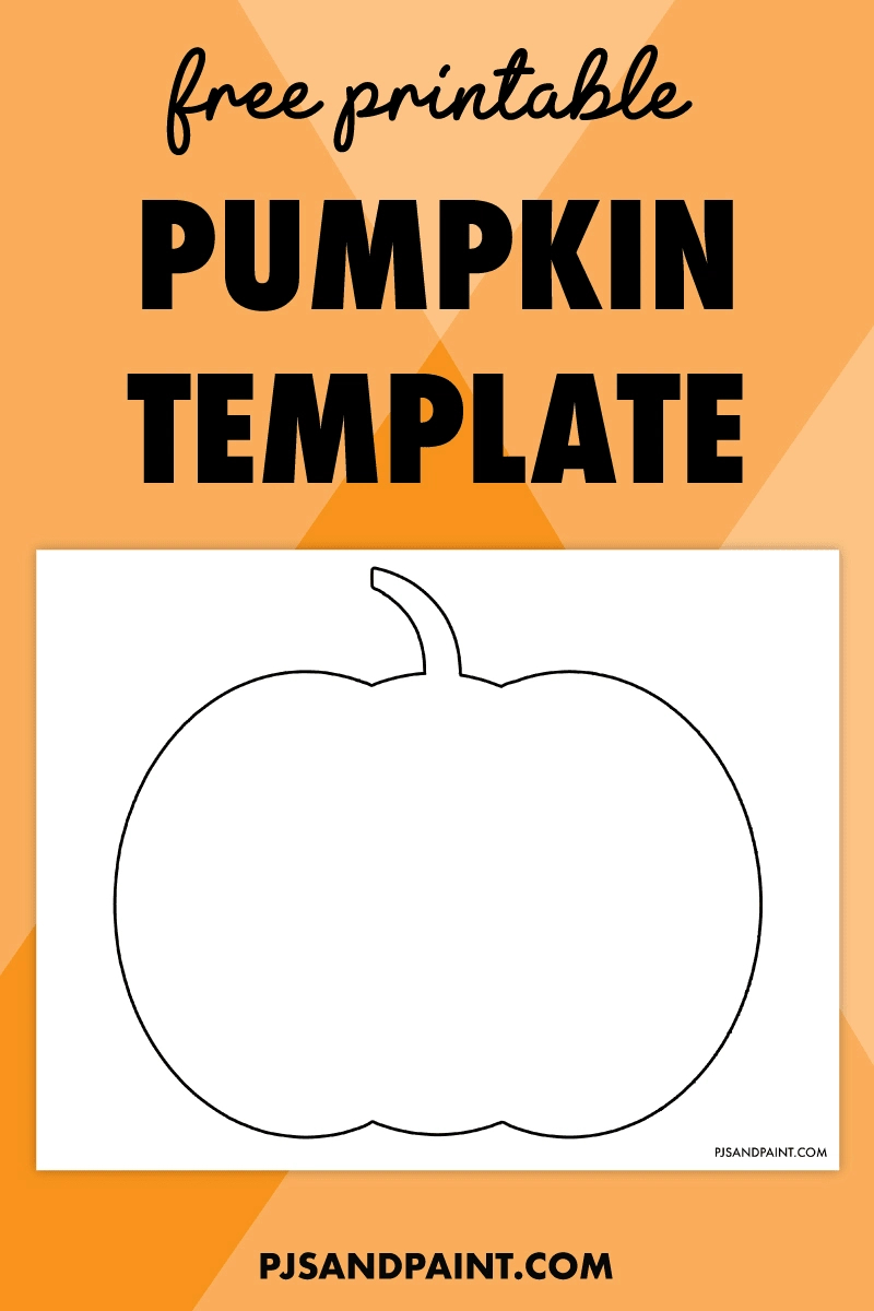 Free Printable Pumpkin Template - Pjs And Paint inside Free Printable Pumpkin Picture