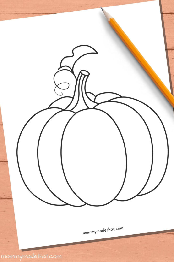 Large Pumpkin Stencil Printable