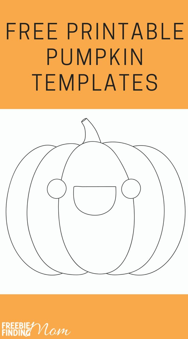 Free Printable Pumpkin Templates for Free Printable Pumpkin Cutouts