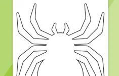 Free Printable Spider Template - Pjs And Paint with regard to Spider Pumpkin Template Printable