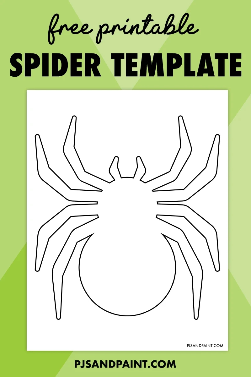 Free Printable Spider Template - Pjs And Paint with regard to Spider Pumpkin Template Printable
