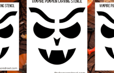 Free Printable Vampire Pumpkin Stencil For Halloween for Printable Vampire Pumpkin Stencil