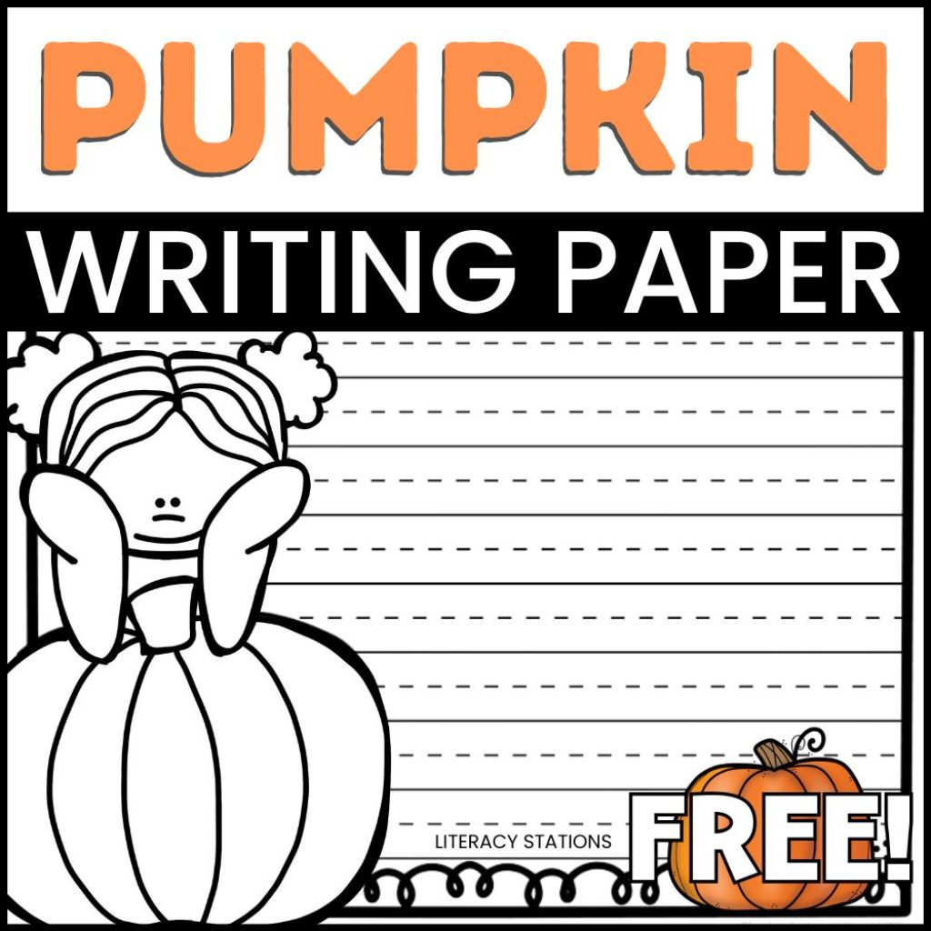 Free Pumpkin Writing Paper - Literacy Stations throughout Pumpkin Writing Template Printable