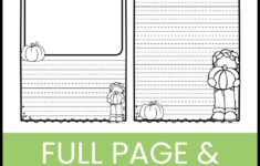 Free Pumpkin Writing Paper - Literacy Stations with regard to Pumpkin Writing Template Printable