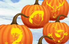 Frozen Free Pumpkin Stencils inside Elsa Pumpkin Stencils Free Printable