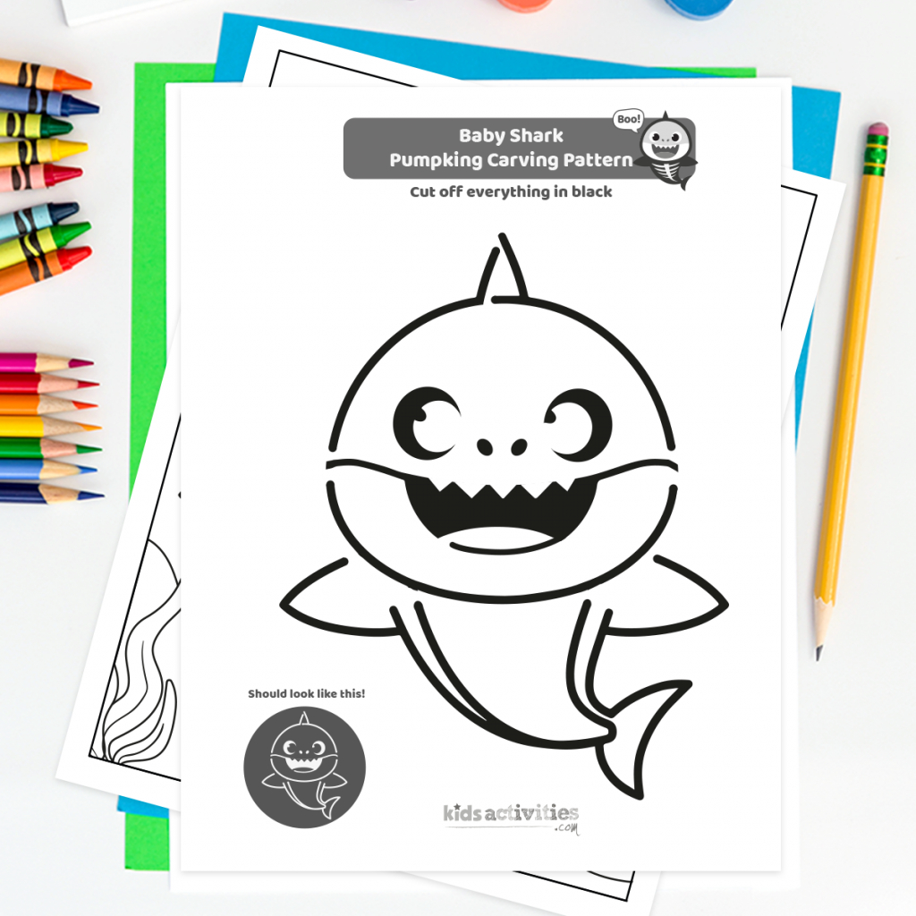 Get Ready For Halloween With These Baby Shark Pumpkin Carving intended for Baby Shark Pumpkin Stencil Printable