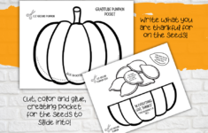 Gratitude Pumpkin Pocket Printable Craft – Deeper Kidmin pertaining to Gratitude Pumpkin Template Printable