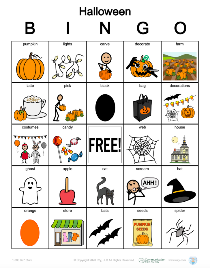 Free Printable Pumpkin Bingo