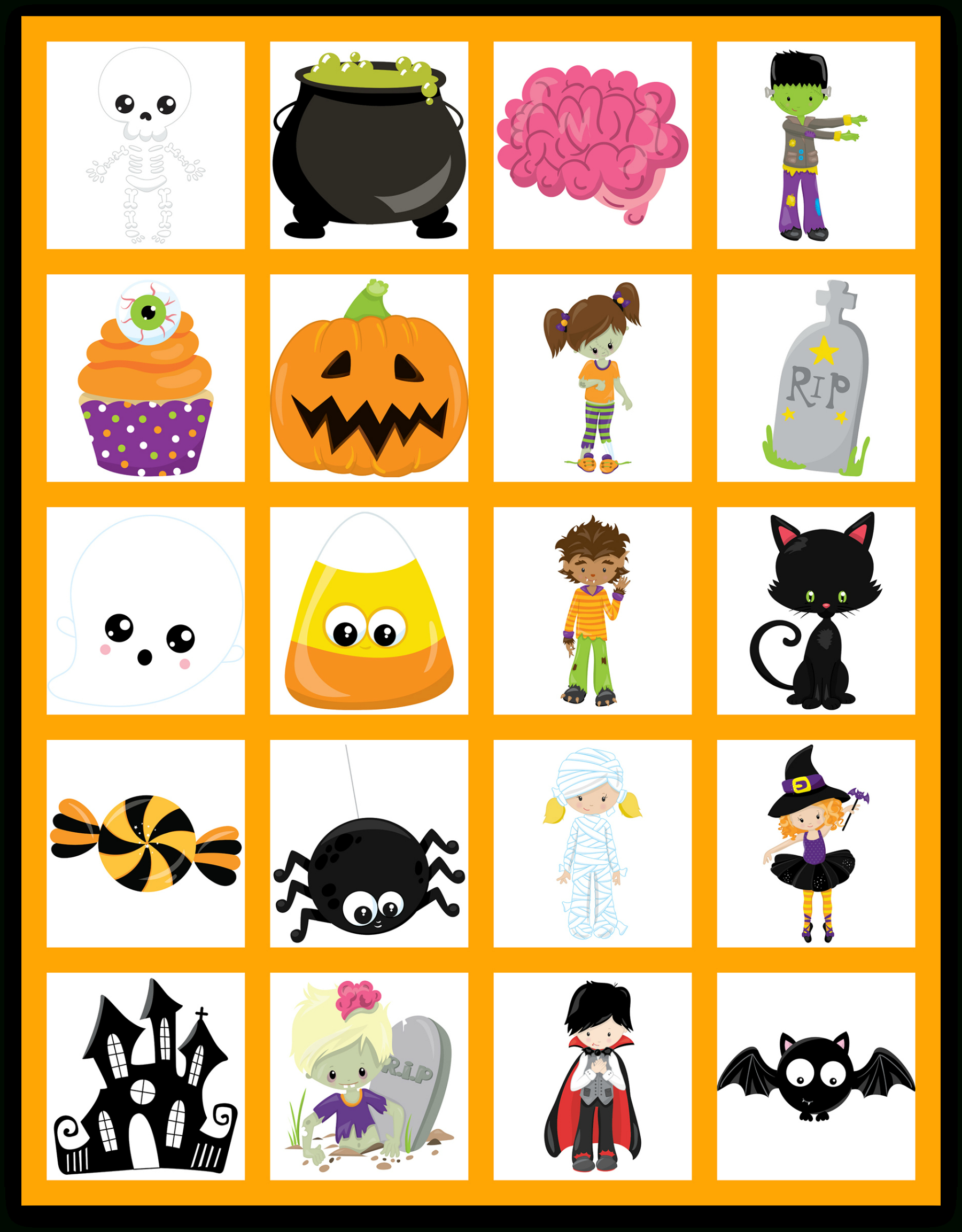 Halloween Memory Game - Free Printable - Extreme Couponing Mom in Pumpkin Memory Game Printable