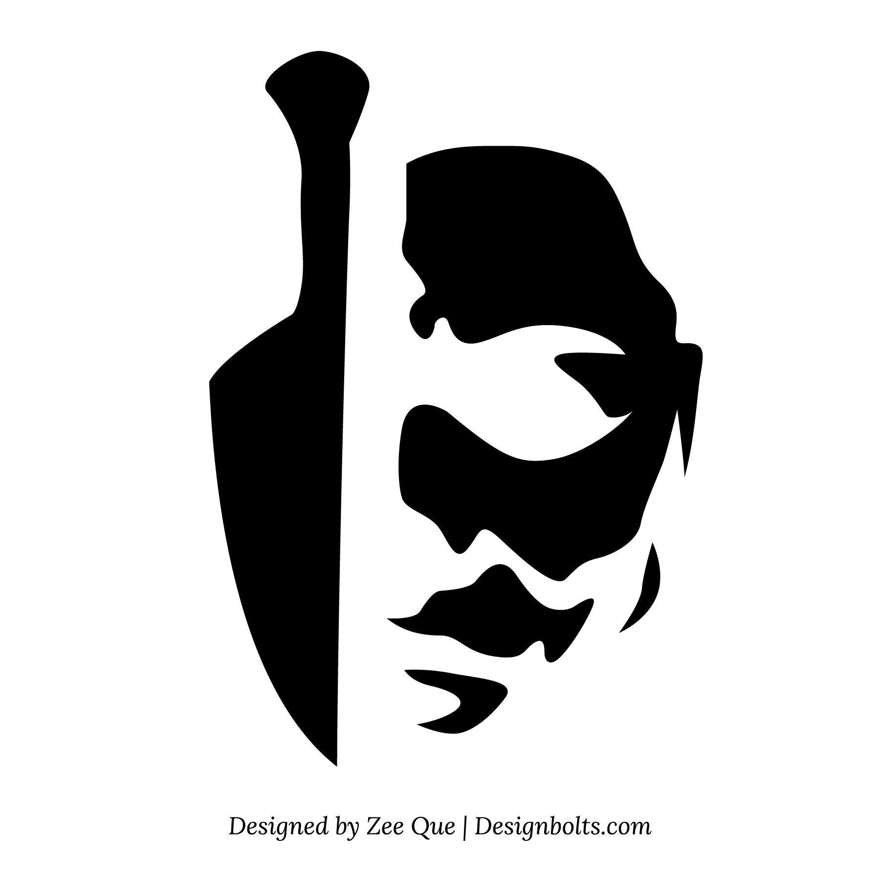 Halloween: Michael Myers (Pumpkin Stencil - Pumpkin Pattern for Printable Michael Myers Pumpkin Carving Stencil