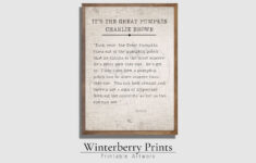 Halloween Printable, The Great Pumpkin Charlie Brown Zitat intended for Printable Great Pumpkin Charlie Brown