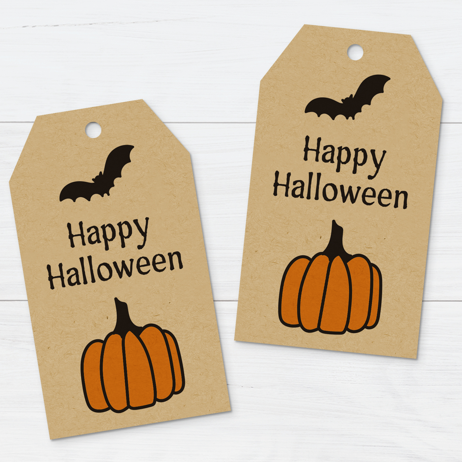 Happy Halloween Gift Tags - Free Printable Download inside Pumpkin Gift Tags Printable