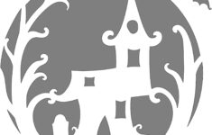Haunted House (Free Pumpkin Stencil - Pumpkin Pattern - Pumpkin throughout Printable Haunted House Pumpkin Stencil