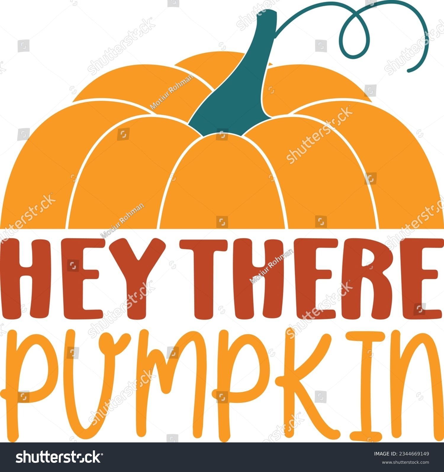 Hey There Pumpkin Svg T-Shirt Design Stock Vector (Royalty Free with Hey There Pumpkin Printable
