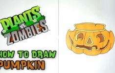 How To Draw Pumpkin - Plants Vs Zombies in Plants Vs Zombies Pumpkin Stencil