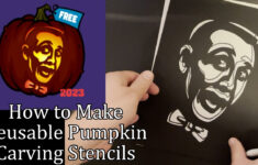 How To Make Reusable Pumpkin Carving Stencils with regard to Slappy Pumpkin Stencil Printable
