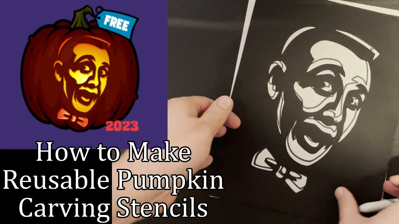 How To Make Reusable Pumpkin Carving Stencils with regard to Slappy Pumpkin Stencil Printable