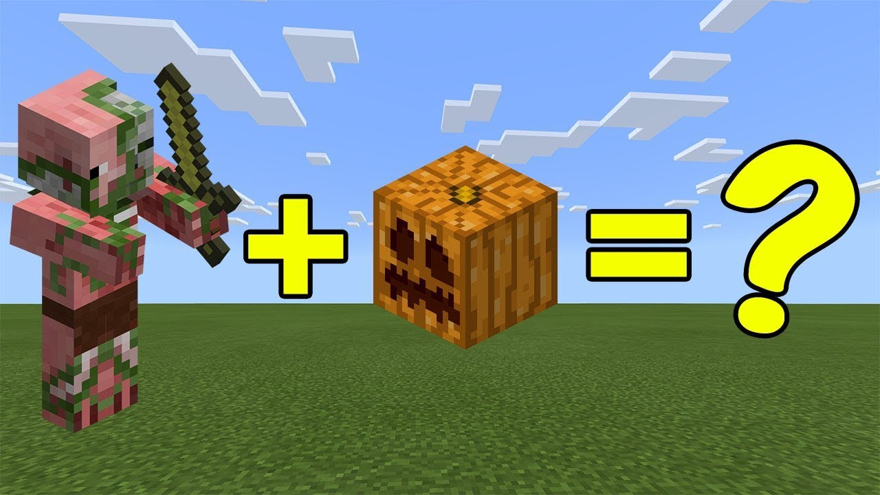 I Combined A Zombie Pigman And A Pumpkin In Minecraft - Here'S What Happened inside How to Put a Pumpkin on a Zombie Minecraft
