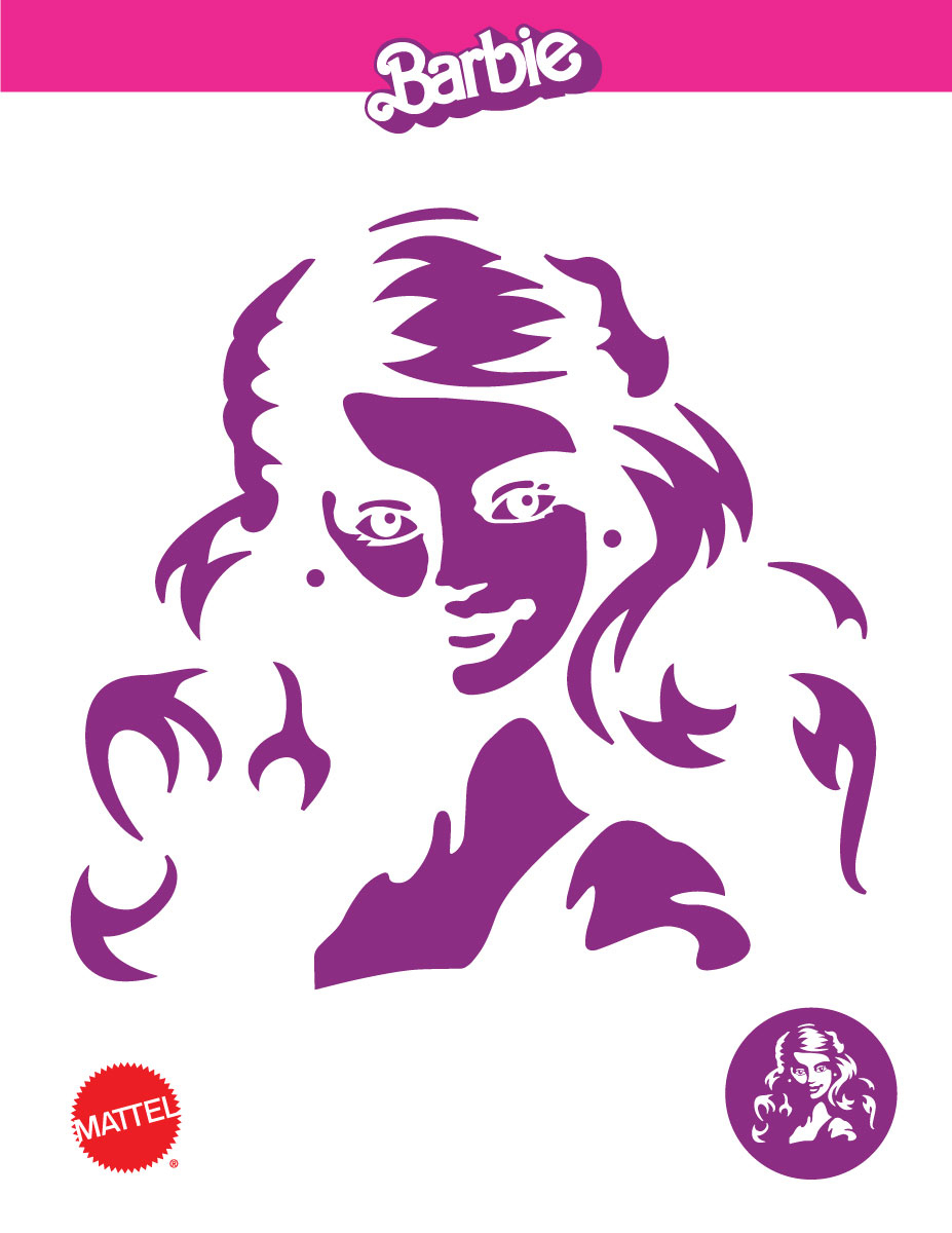 I Just Posted A Few Barbie Pumpkin Stencils Over A R within Barbie Pumpkin Stencil Printable