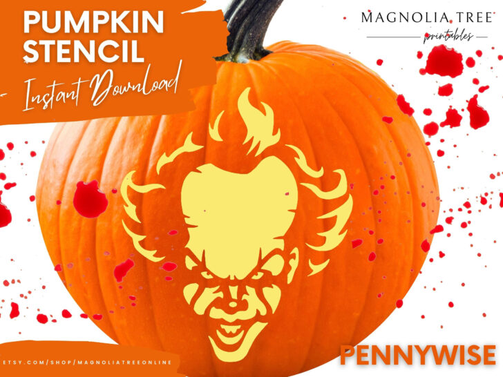 Pennywise Pumpkin Stencils Free Printable