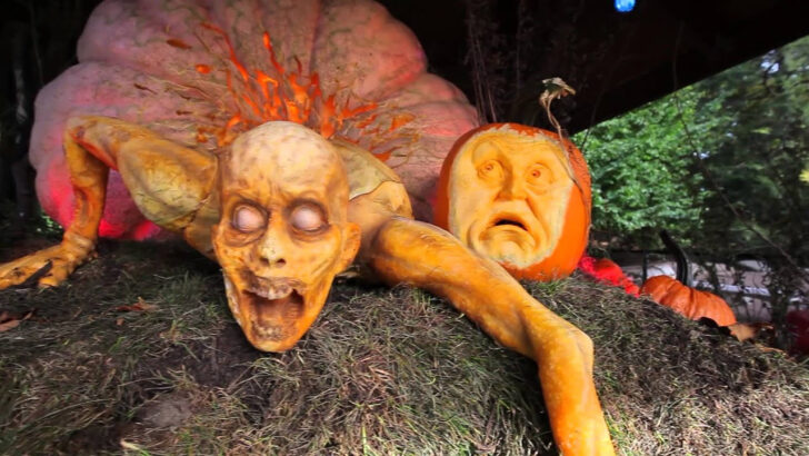 Scary Zombie Pumpkin Carving