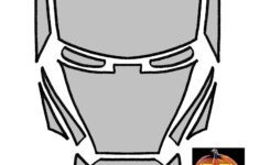 Iron Man (Pumpkin Stencil - Pumpkin Pattern - Pumpkin Template throughout Iron Man Pumpkin Template Printable