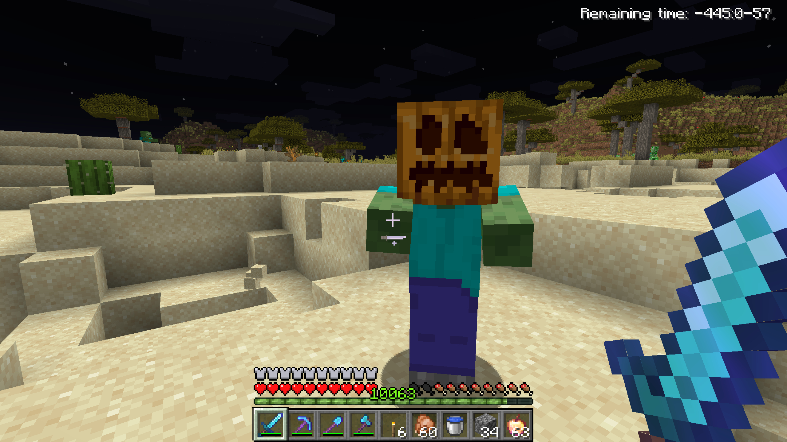 Is It Just Me? Or Is It Halloween And Mobs Have A Higher Chance Of intended for Zombie With Pumpkin Head Minecraft