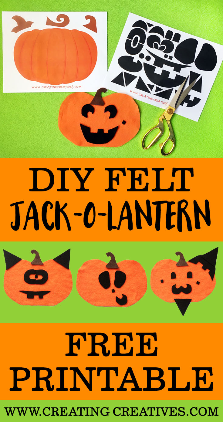 Jack-O-Lantern Face Board With Free Printable - Creating Creatives pertaining to Free Printable Pin The Nose on The Pumpkin