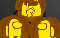 Kürbis Schnitzen Schablone: Crewmate Vorlage (Pdf) - Etsy.de in Among Us Pumpkin Carving Stencils Printable