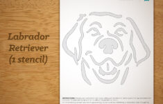 Labrador Retriever Pumpkin Carving Pattern (Printable Pdf) - Etsy intended for Labrador Pumpkin Stencil Printable