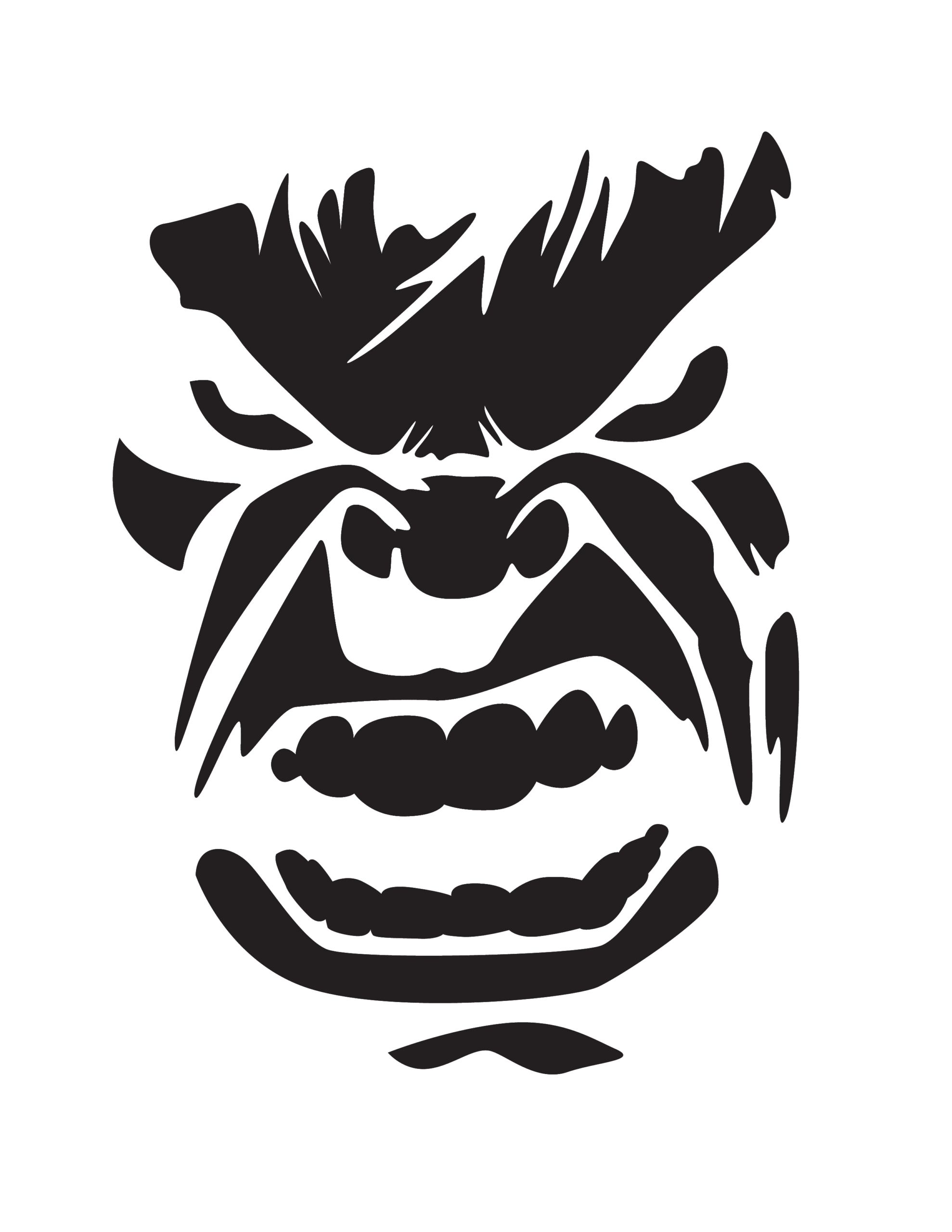 Marvel: Avengers: Hulk (Pumpkin Stencil - Pumpkin Pattern regarding Printable Hulk Pumpkin Stencil