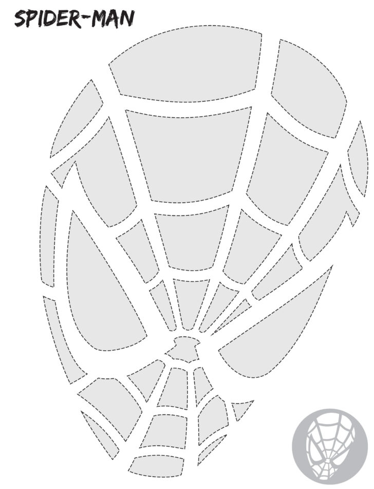 Spiderman Pumpkin Template Printable