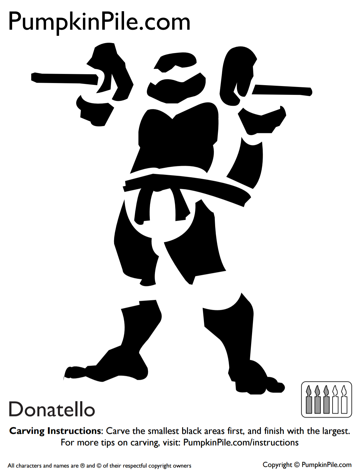 Master The Jack-O-Lantern With These Easy Pumpkin Carving Stencils regarding Printable Ninja Pumpkin Stencil