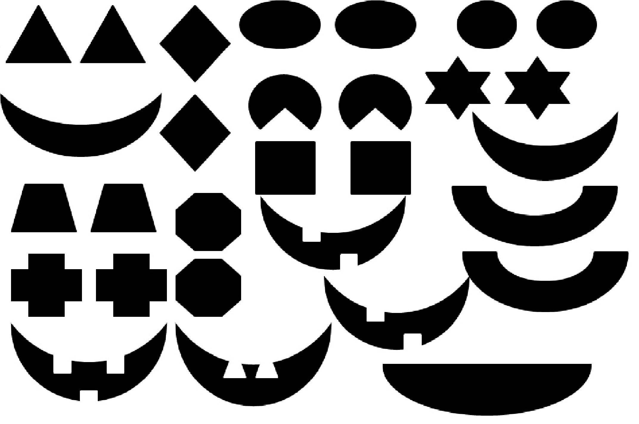 Matching Craft With Jack-O-Lanterns - Worksheets Library with Printable Eyes And Mouth For Pumpkins