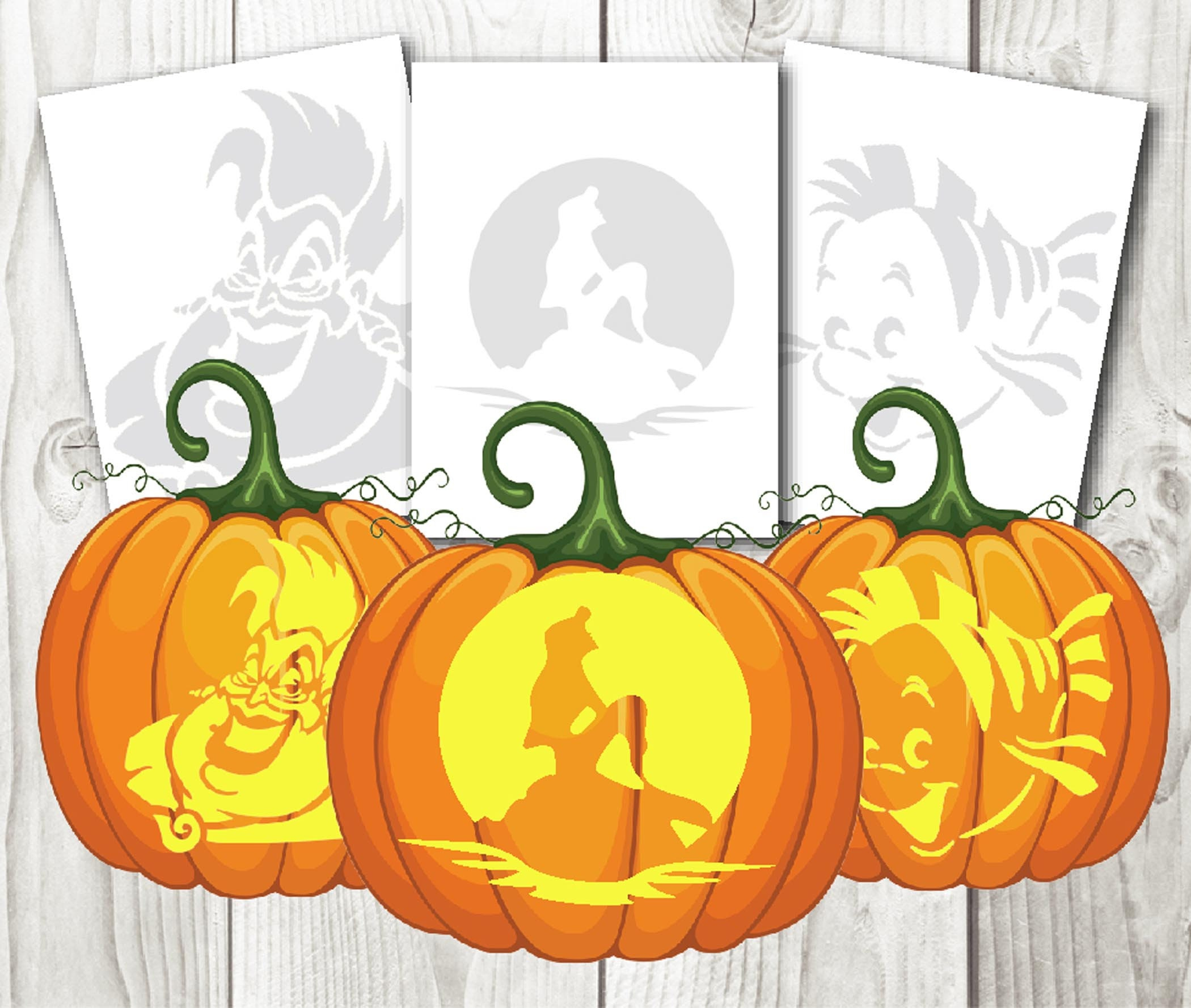 Mermaid, Halloween, Pumpkin Carving, Template, Instant Download for Ariel Pumpkin Stencils Free Printable