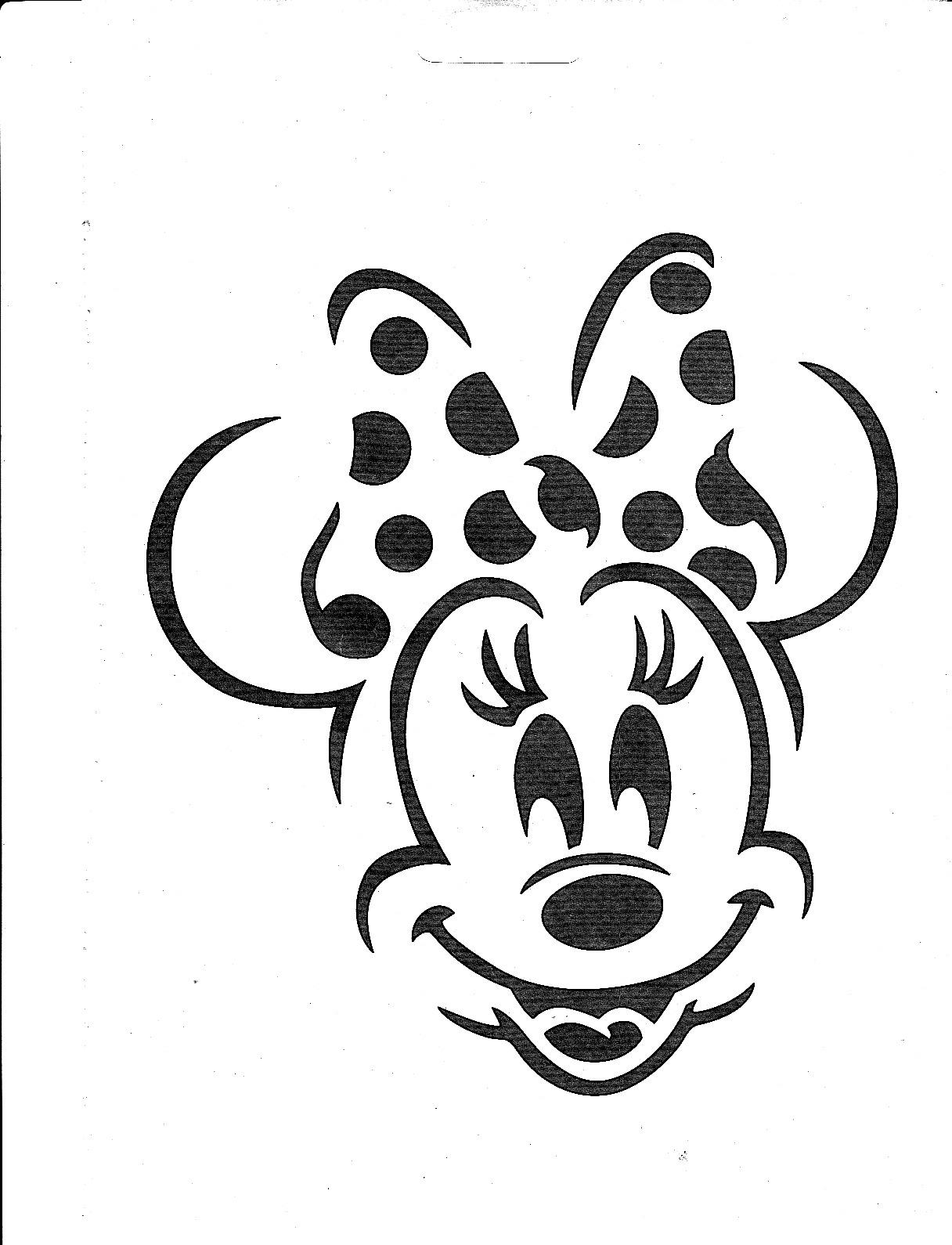 Mickey Mouse: Minnie Mouse (Free Pumpkin Stencil - Pumpkin Pattern throughout Minnie Mouse Pumpkin Template Printable