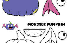 Monster Pumpkin Craft intended for Pumpkin Crafts For Kids Printable