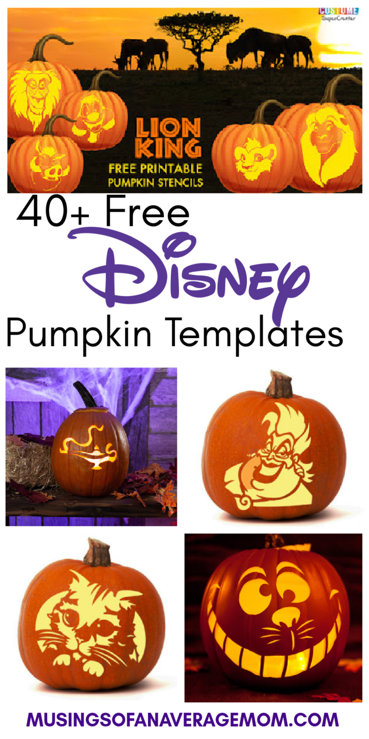 Free Disney Pumpkin Stencil Printable