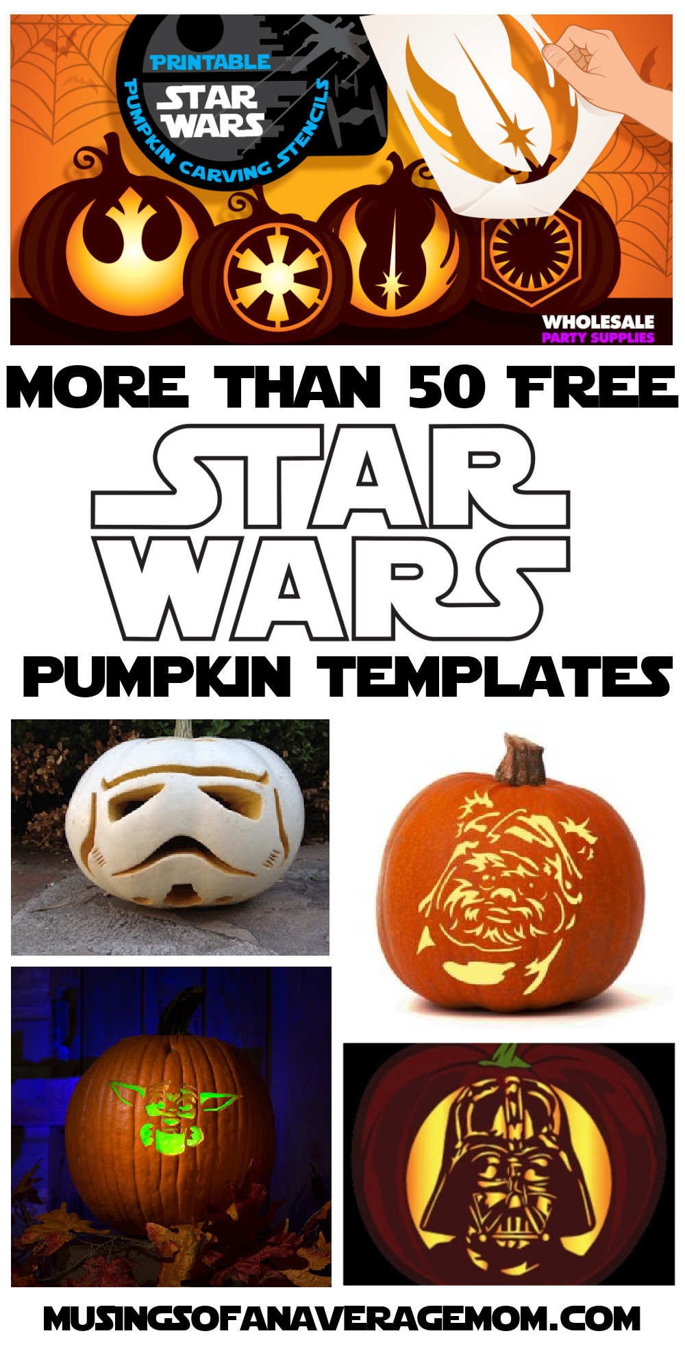 Musings Of An Average Mom: Free Star Wars Pumpkin Carving Templates inside Star Wars Pumpkin Carving Templates Free Printable