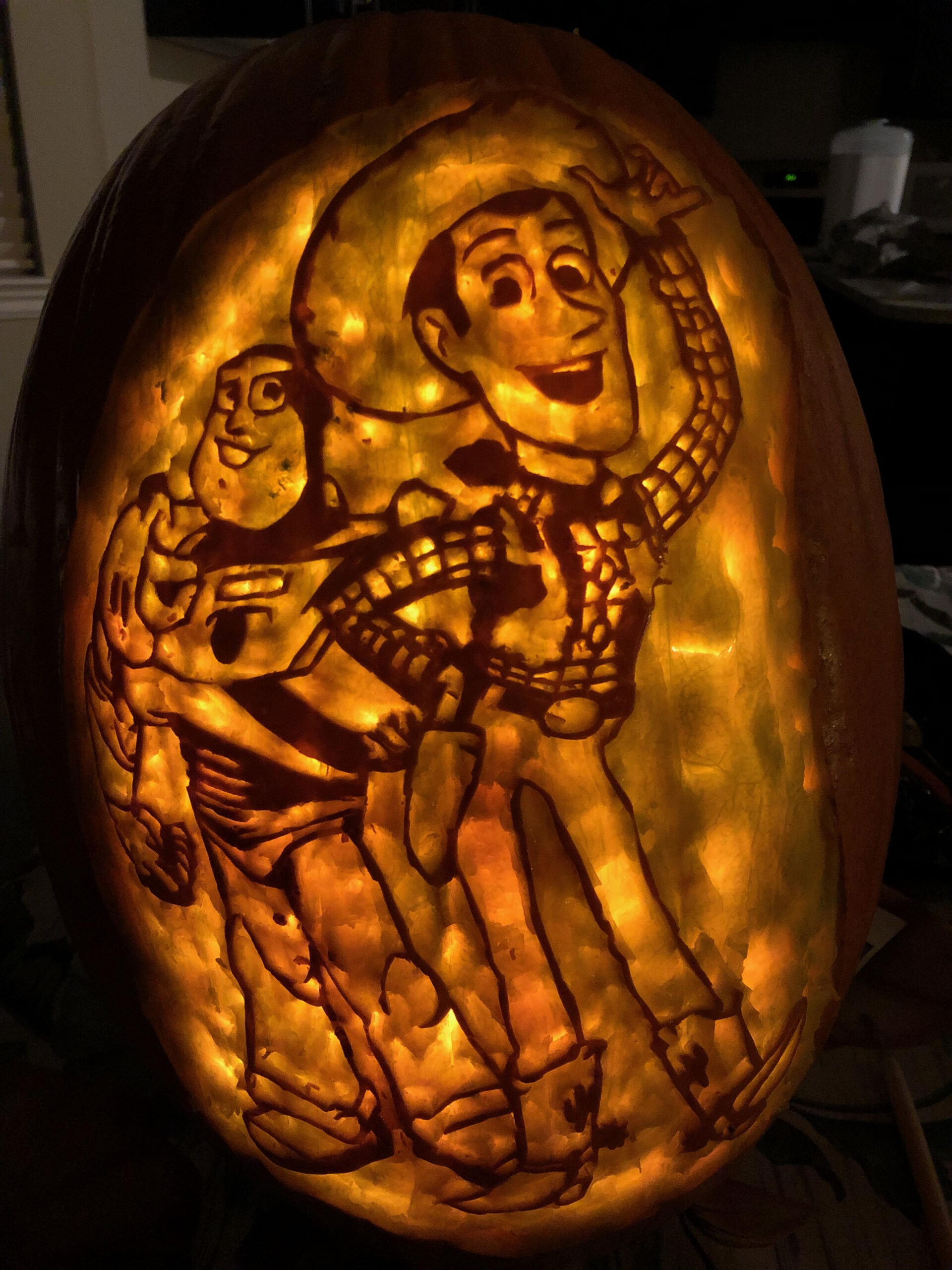 My Pumpkin This Year Is Buzz Lightyear And Woody : R/Pixar intended for Buzz Lightyear Pumpkin Stencil Printable