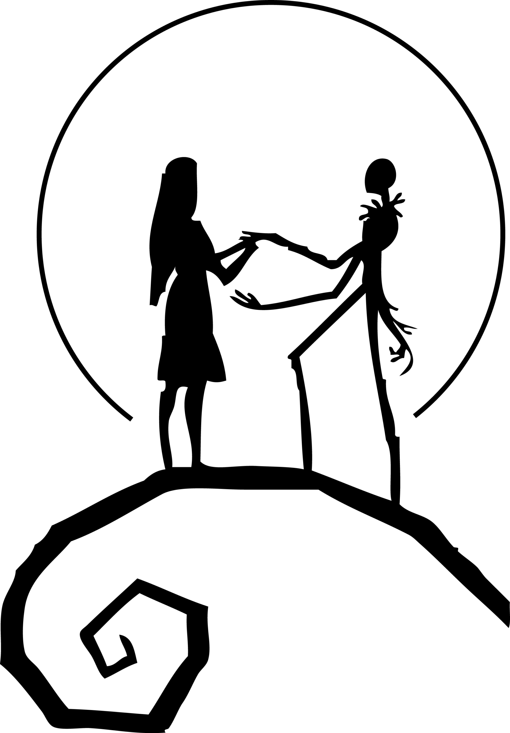 Nightmare Before Christmas: Jack & Sally (Pumpkin Stencil in Jack And Sally Pumpkin Stencil Printable