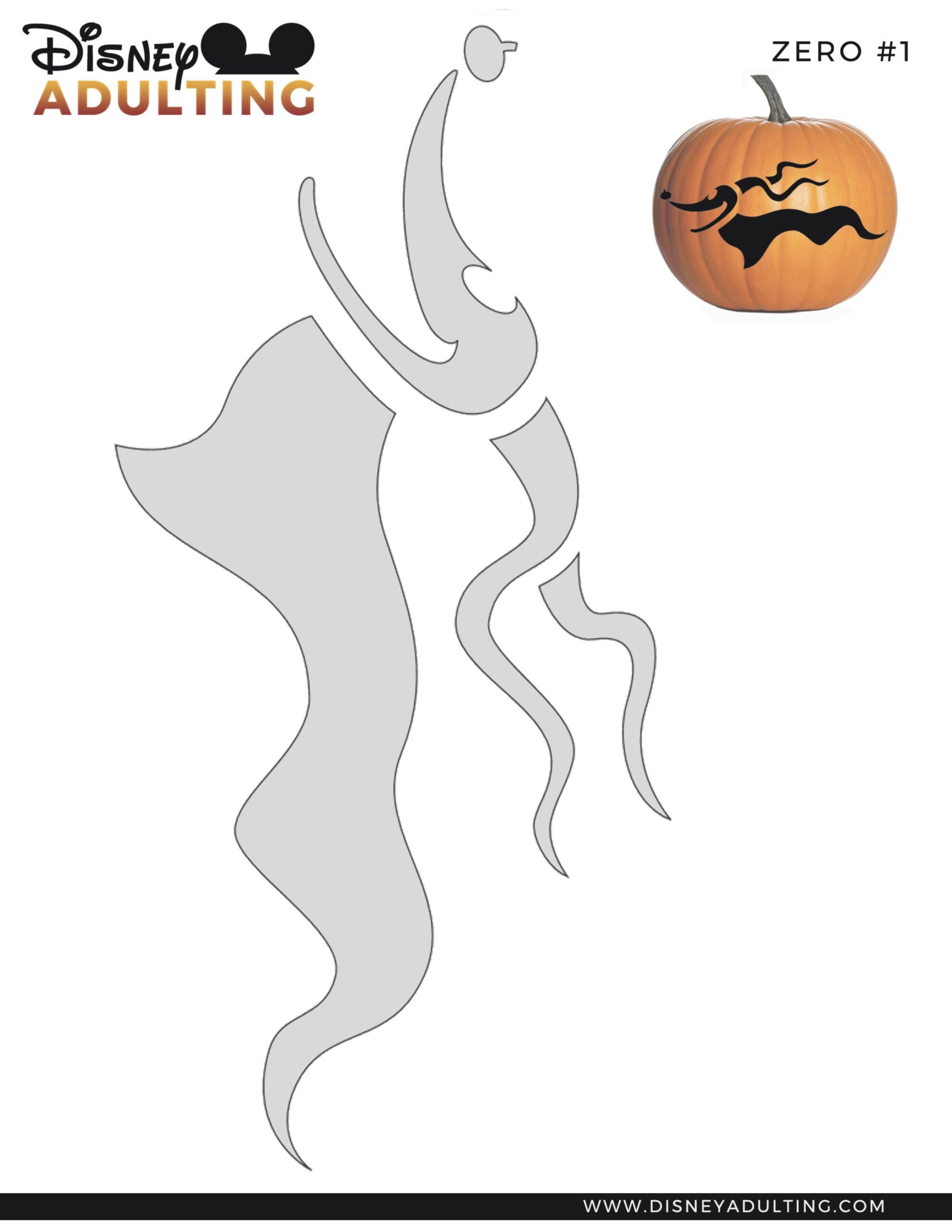 Nightmare Before Christmas: Zero (Pumpkin Stencil - Pumpkin with regard to Printable Pumpkin Carving Templates Nightmare Before Christmas