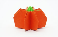 Origami Pumpkin - Jo Nakashima with Origami Pumpkin Instructions Printable